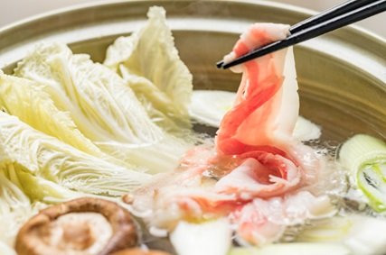 豚しゃぶは昆布で美味しく